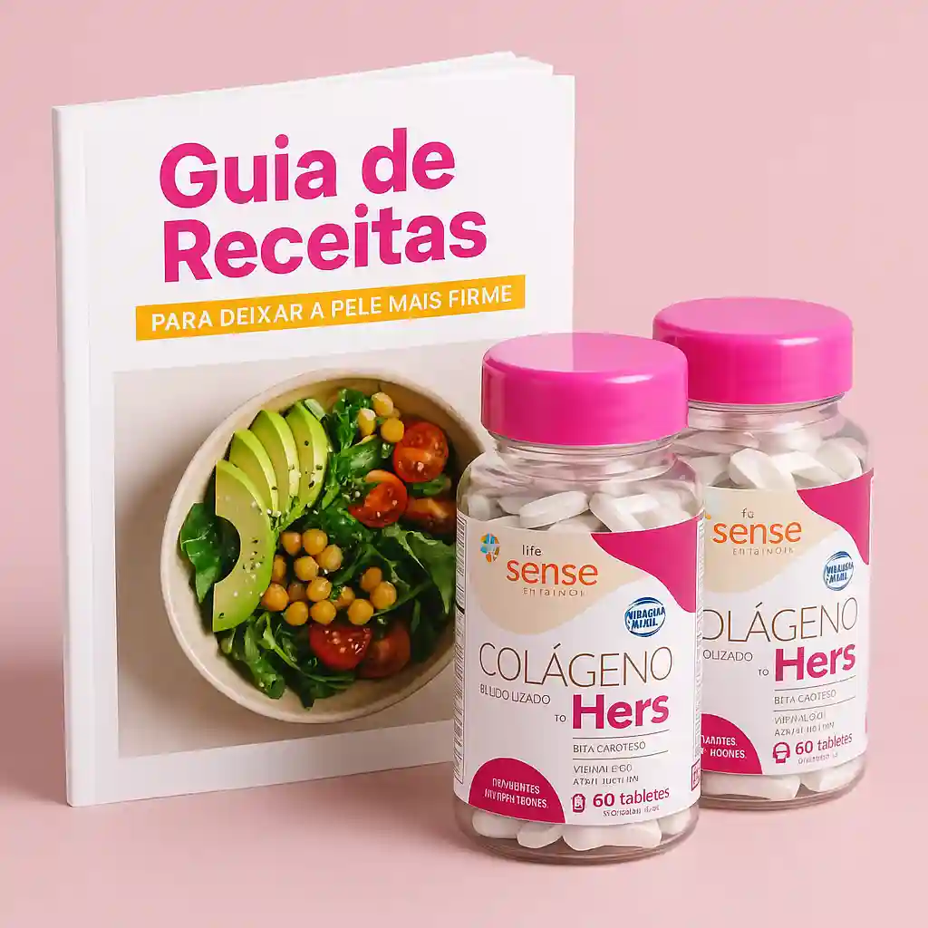 Dois potes de colágeno Senses